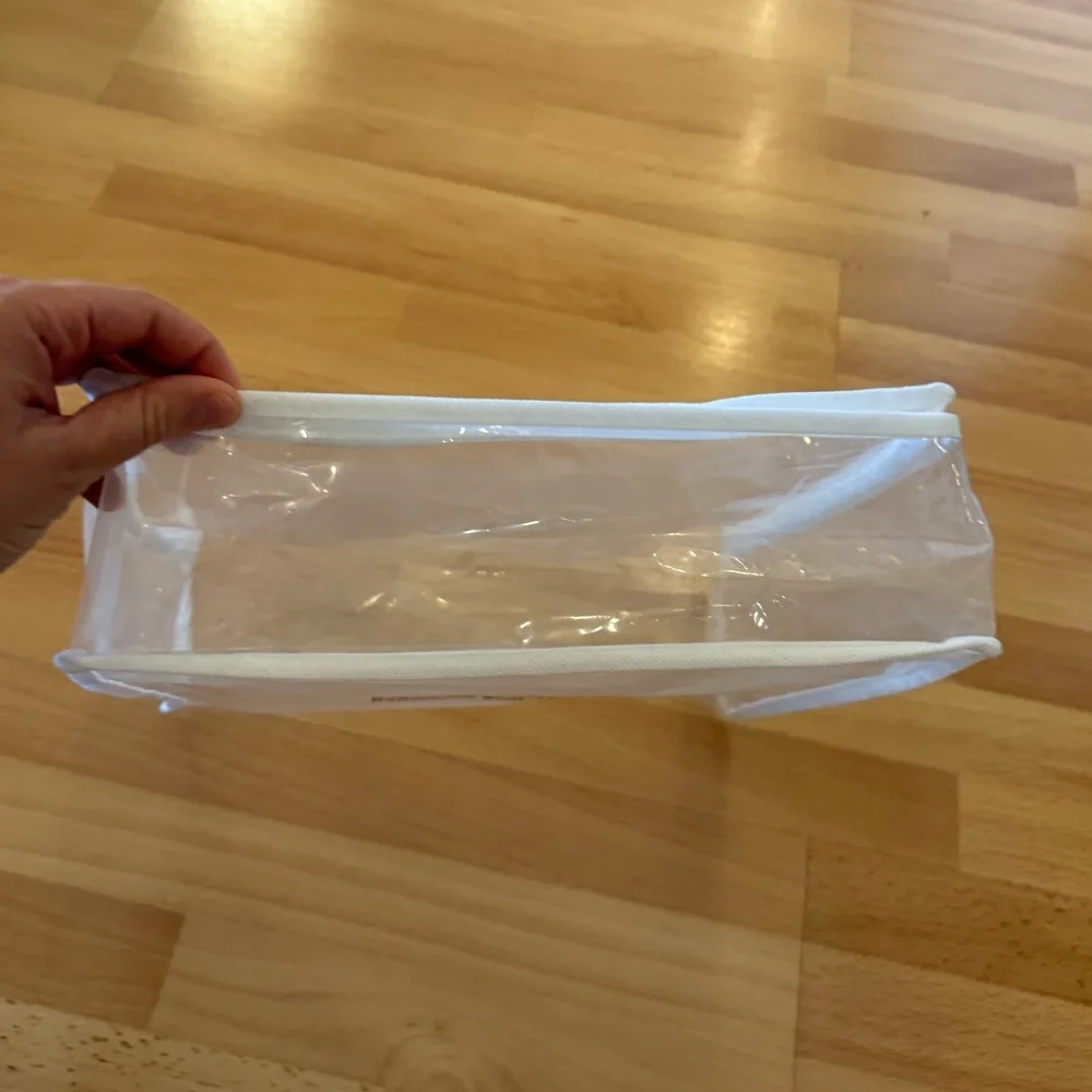 SOLD ELSEWHERE Clear Travel Organizer with White Trim - Picture 2 of 7